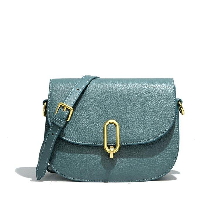 Leder Kleine Tasche Damen High-End Textur Nische Leder Damen Tasche Achsel Satteltasche Einzelne Schulter Umhängetasche