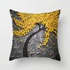 Red Leaves Lovers Valentine's Day Series Pillow Case Maple Leaf Falling Pillows Cover Tree Pattern Retro Cushion Pillowcases