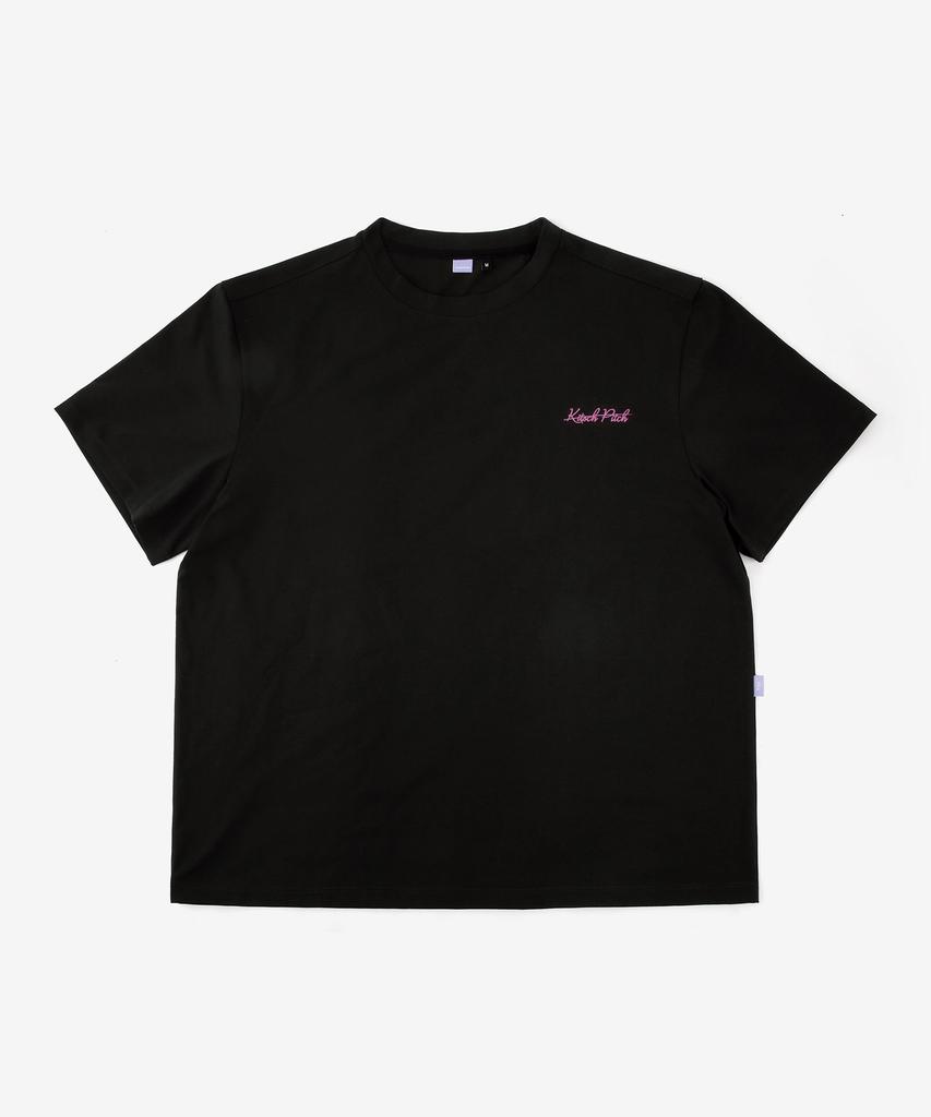 Kichipichi Siren Semi-Overfit Sorona Short Sleeve T-Shirt Black (Kf2Lts004)