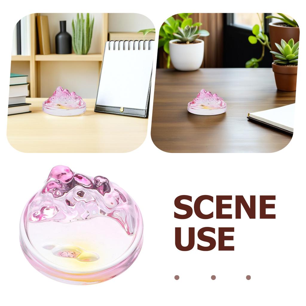 Glass Ink Dish Plate Small Chinese Calligraphy Painting Ink Storage Dish Brush Rest Stable Holder for Sumi Wash Calligraphy
