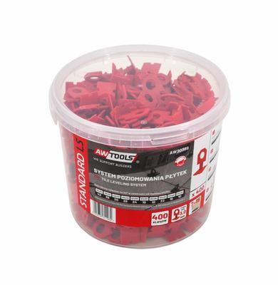 Awtools Tile Leveling System Standard 3.0Mm 7-15Mm Clip 400Pcs.