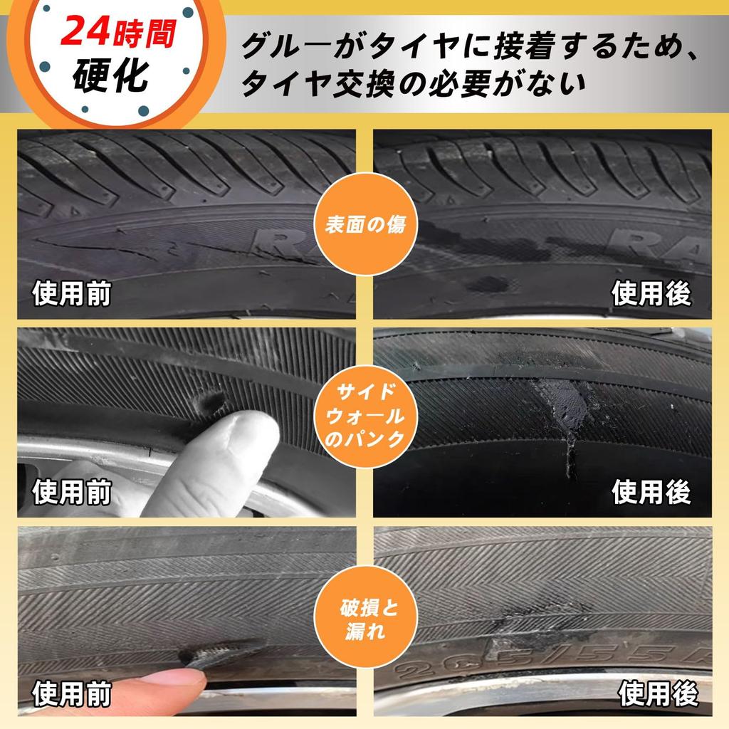 LOCBONDSO Tire Repair Glue, Heat Resistant, 1.8 oz (50 g), Black Rubber Adhesive,