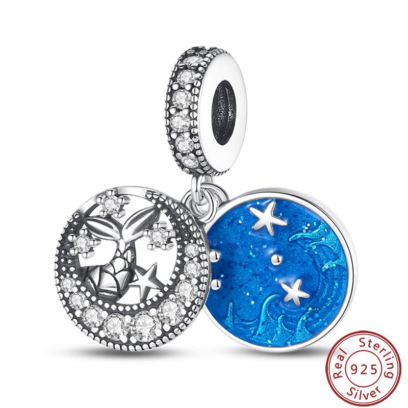 Luminous Ocean Series Copper Dolphin Turtle Octopus Charms Beads 3Mm Diy Fine Jewelry Gifts Making
