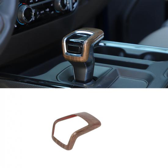 Wood Grain Gear Shift Knob Cover Trim For Chevy Silverado 2022-2024 Accessories