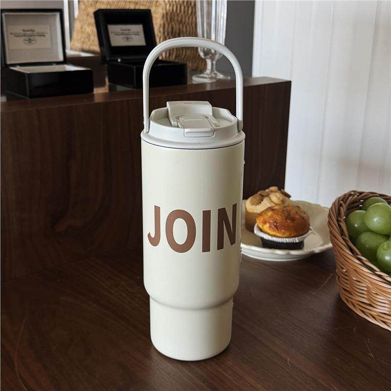 

Authentic Japanese-Made Mt Women s Large-Capacity Thermos Cup, Portable Hand-Held Straw Cup, New Model for Women and Men 2.1L White Jianying Thermos Cup 1000ml