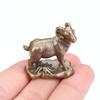 Vintage Feng Shui Coins Goat Statue Desktop Ornament Home Decor Lucky Zodiac Animal Sheep Figurine