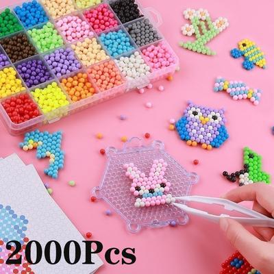 10 colori fai da te perline di spruzzo d'acqua perline di moda puzzle per bambini giocattoli magici fatti a mano perline artigianato