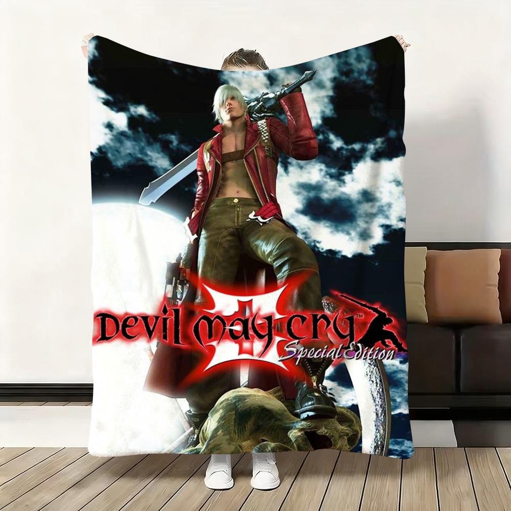 D-Devil M-May Cry-S Throw Flannel Fluffy Soft Blanket Warm Skin-Friendly Throw For Sofa Bed Office Nap Winter