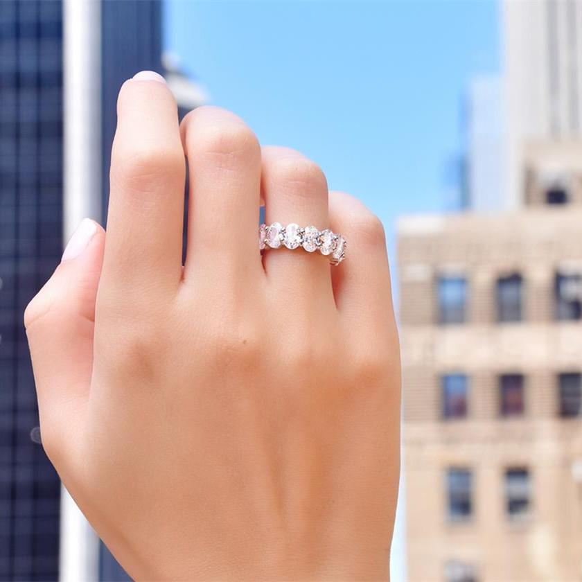 New Gorgeous AAA Cubic Zirconia Promise Rings for Women 6 Styles Available Noble Wedding Jewelry Ring for Girl Nice Gift Ring