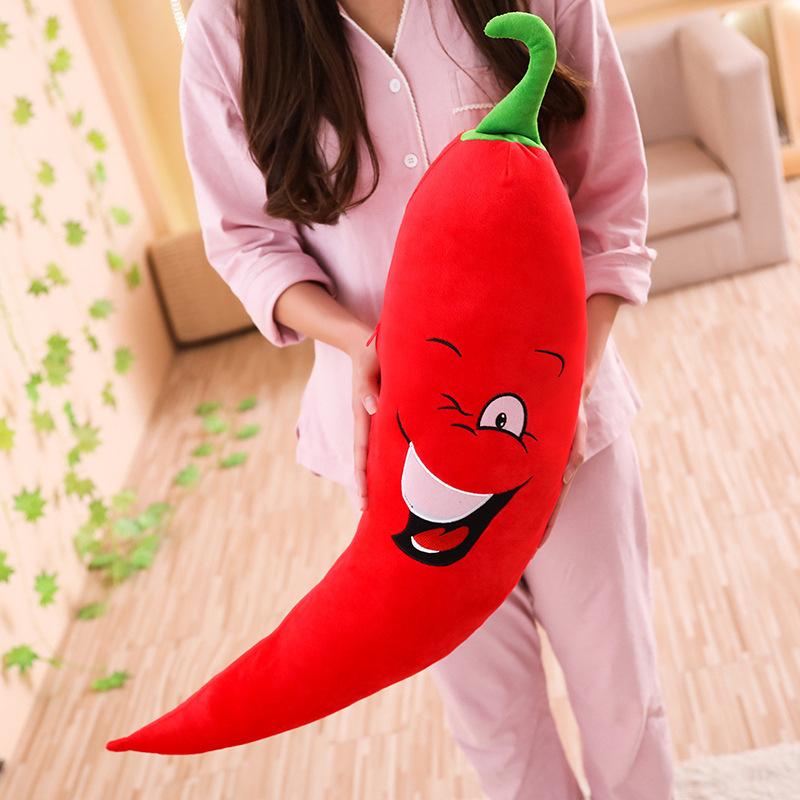 

Creative Pepper Vegetable Cartoon Pillow Doll Ragdoll Plush Toy Cushion Doll Home Birthday Gift 80cm（0.4kg）