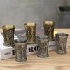 3-Piece Vintage Pharaoh Sphinx Wine Glass Set—Perfect for Bars, Pubs, Nightclubs, and Restaurants