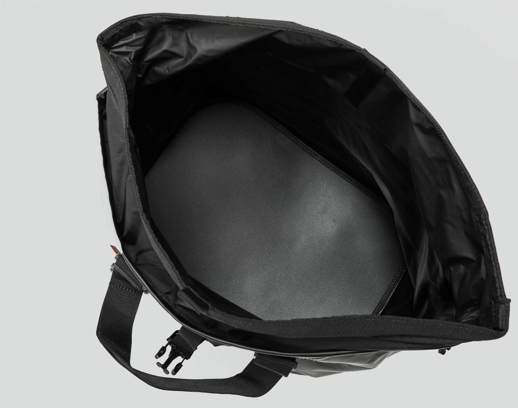 TRUSCO Waterproof Tarpaulin Tote Bag, Large, Black, TTBL-BK