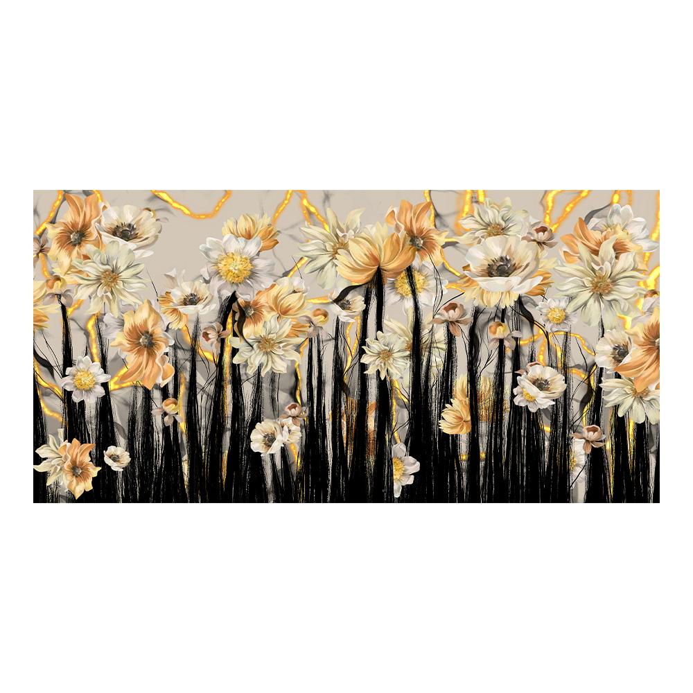 

Современный абстрактный цветочный холст принт - Безрамный декор для стен для гостиной, спальни, кухни, офиса, настенный декор, декор для стен гостиной 20x40cm NoFrame