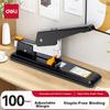 Deli (Deli) [Super Popular] 100-Page Simple Heavy-Duty Stapler, Large Thick Heavy-Duty Stapler, Pop-Up Structure, Black 0290