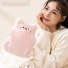 Plush Cover Hot Water Bottle Cartoon Water Injection Bag Portable Plush Hand Warmer  Belly Warmer