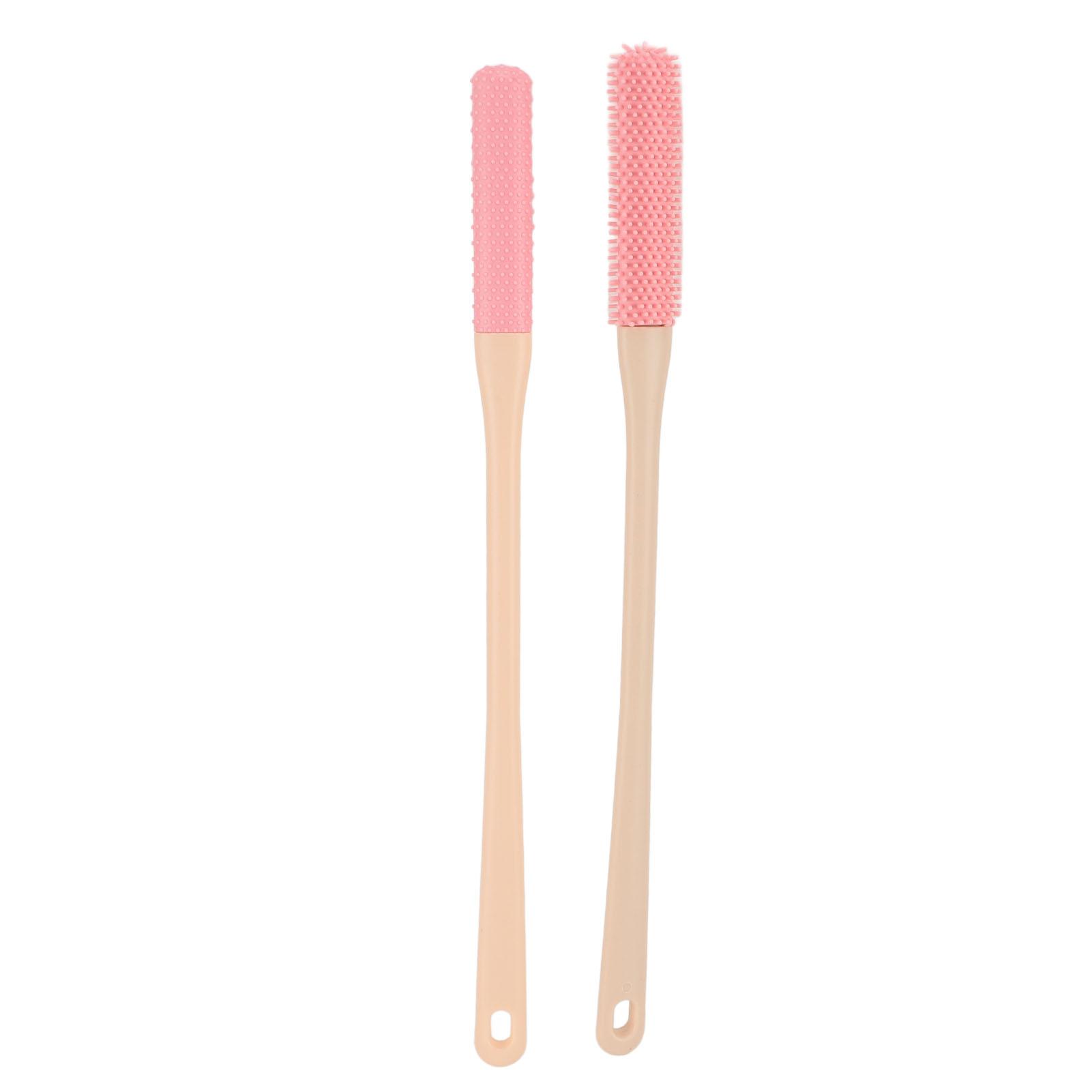

2 Pcs Toe Cleaning Brush Exfoliating Callus Dead Skin Removal Itch Relief Handle Soft Foot Scrubber Kit