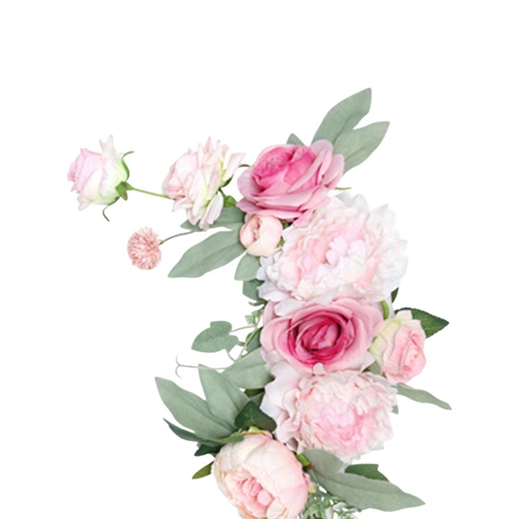 Artificial Flower Swag Handmade Centerpiece Garland for Reception Wall Party