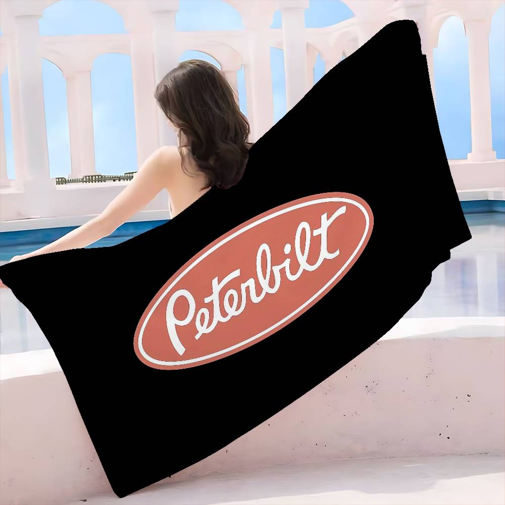 PeterbiltS Racing Car Banner Microfiber Beach Towel Absorbent Quick Dry Soft Yoga Swimming Resort Mountain Climbing Towel