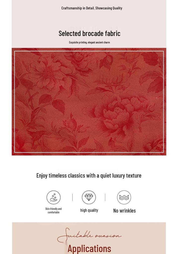Spring/Autumn 2026 Mother-in-law Wedding Qipao - Elegant Two-Piece Medium Long Sleeve Dress