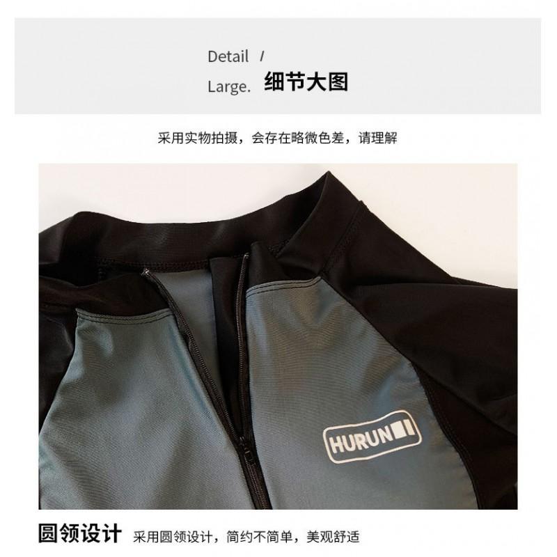 Unisex Long Sleeve Rash Guard Set With UPF 50 Sun Protection Snorkeling Surfing Swimming