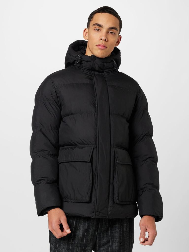 Winter Jacket Marc O'Polo Down Jacket with Hood Regular with Water-repellent Surface (231092670032) Black