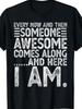 Fantastisches Grafik-T-Shirt - Lustiges sarkastisches Humor-Design, Schwarz mit Weißem Te