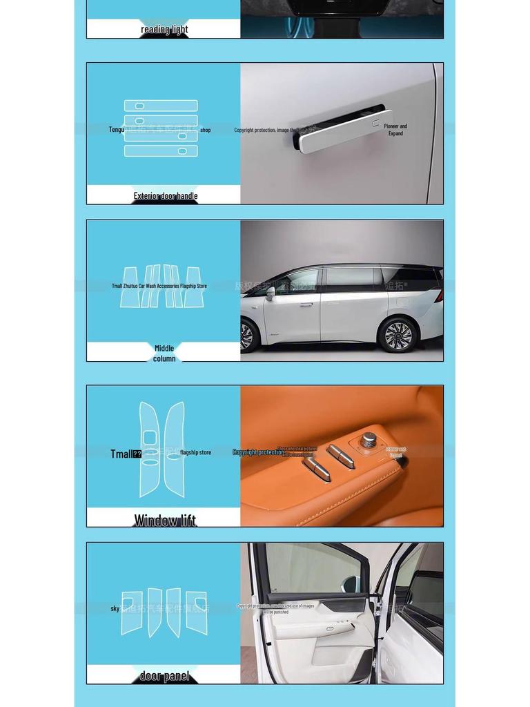 Tempered Glass Protective Film for Buick Envision Interior (26 Models)