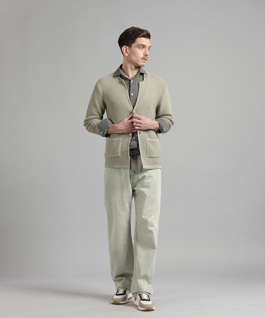 Panicale Acrylic Cotton Knit Jacket [2 Colors]