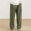 Herren Mode Corduroy Textur Lässig Sportlich Gerade Beine Hosen Elastischer Bund Kordelzug Bequeme Passform Strapazierfähiges Material