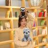 25CM Cuddly Sloth Plush Toy Big Eyes Soft Comfort Throw Pillow Grey Brown Koala Doll for Friends Christmas Birthday Gift