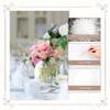 1Set (5Pcs) Reusable Acrylic Wedding Place Cards - Blank with Stands, Ideal for Seating & Banquet Tables