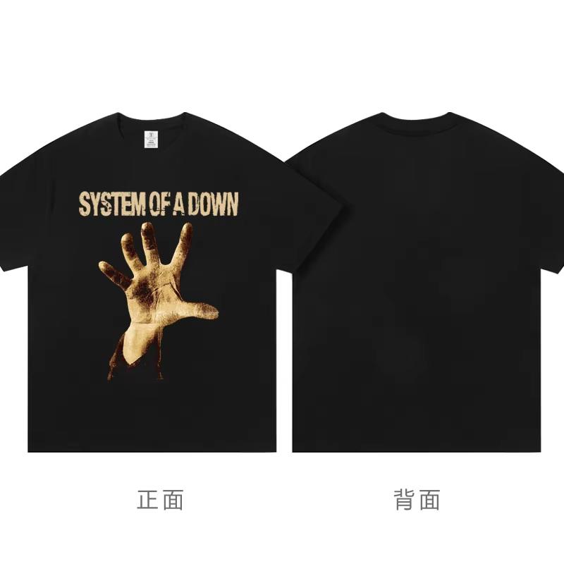 Streetwear System of a Down Zpěvák Kapela Pánské Dámské Rapové Tričko Krátký Rukáv Letní Top Toxicita Hudební Album Obal Rock