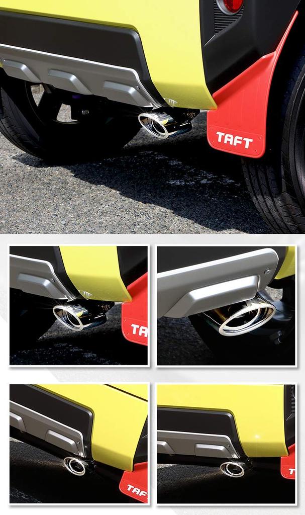 YOURS: Tuft Muffler Cutter 1PCS Stainless Steel with Fall Prevention TAFT Custom Parts Accessories Dress Up DAIHATSU Daihatsu y210-014[2]S