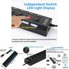 Port 7 Usb Hub 20 Power Adapter Cable Splitter With Power Onoff Switch High Speed Usb Micro Hub