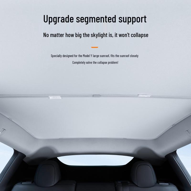 Tesla Model 3/Y Panoramic Sunroof Sunshade: Light-Blocking, Heat Insulation Protection