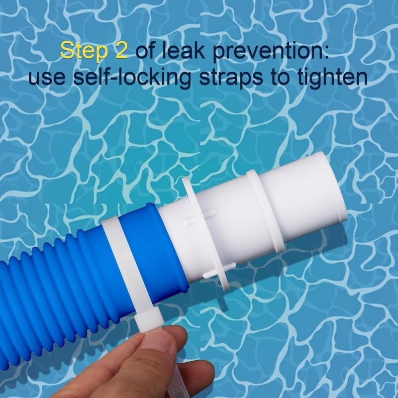 4PCS Hose Adapter Pool Cleaner Adapter Pool Hose Conversion Kit Swimming Pool Hose Converters Plastic Hose Fittings