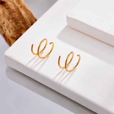 2PCS Fashion Double Layer Spiral Nose Ring