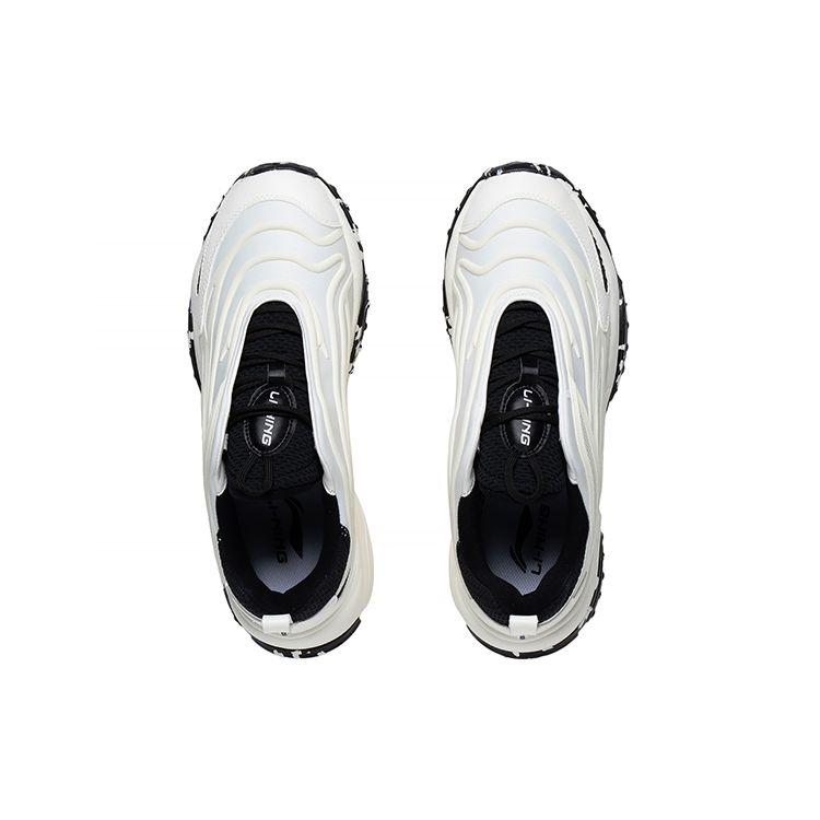 LiNing Aurora Wind V2 Trendy Comfortable Low-Top Sports Casual Shoes Men Sneakers White Black AGCS159-1