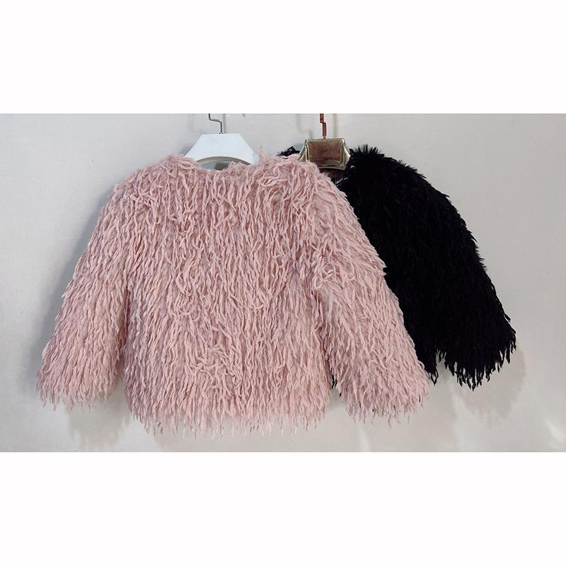 Girls Fur Coat Autumn Winter Coats Thick Velvet Children Children Warm