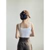 High Stretch with Chest Pad Square Neck Short Vest Women Wear Sleeveless Crop Cotton Halter To Prevent The Bare Bottom