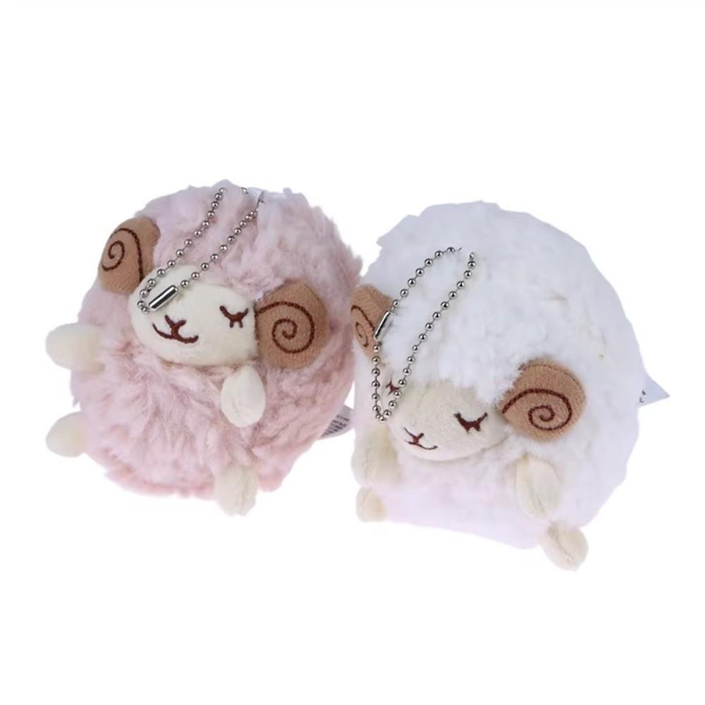 Cartoon Anime Style Lamb Keychain Plush Sheep Backpack Charm  For Backpack Decor