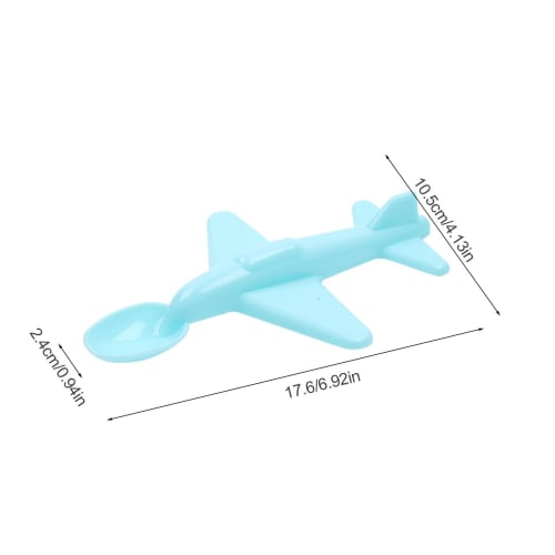 Moreeulsi Kids' Cartoon Spoon, Reusable Kids' Spoon, Kids' Airplane Spoon | Cartoon Design Kids' Training Spoon Tableware, Eco-Friendly and Functional