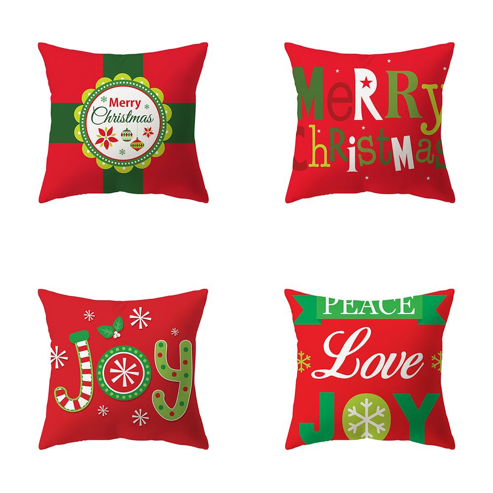 

Милый Санта-Клаус с рождественским принтом, полиэстеровый чехол для подушки, домашняя гостиная, украшение для дивана, подушка, наволочка