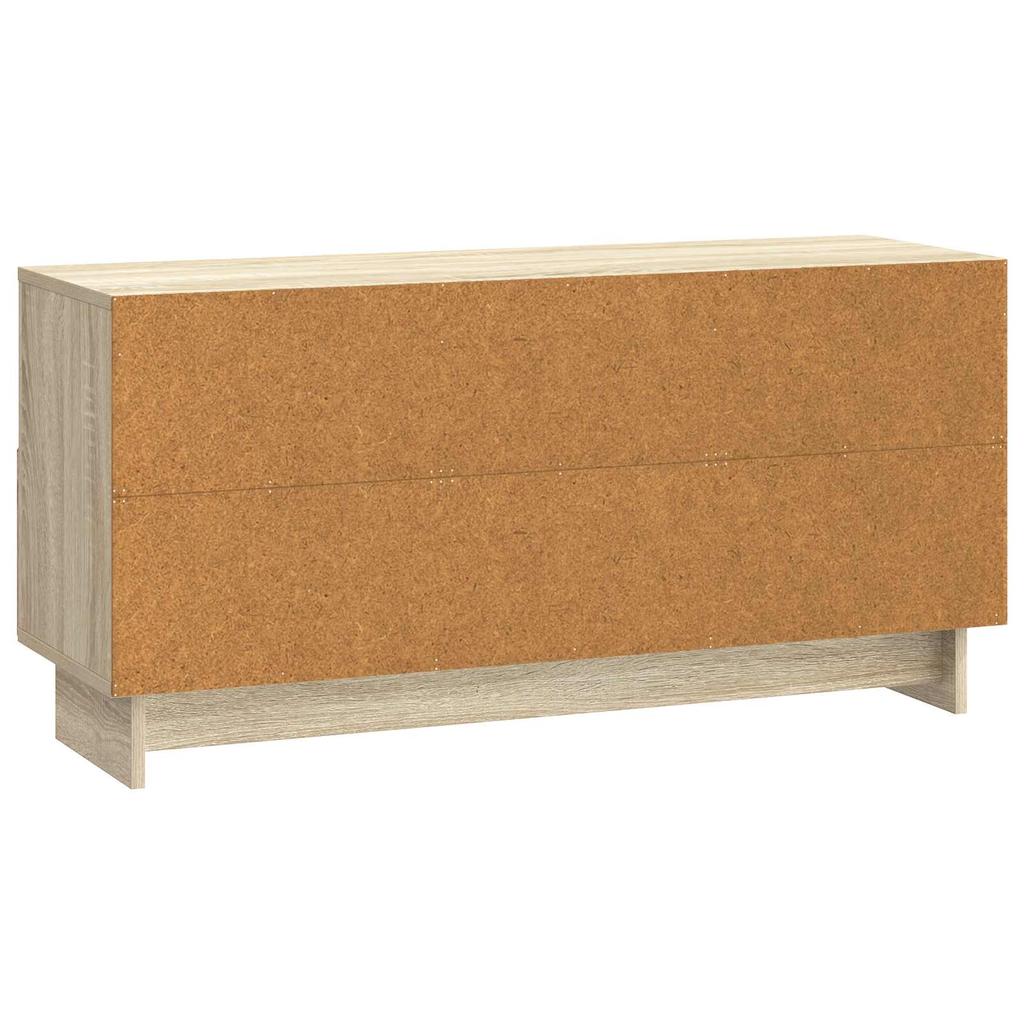 TV Stand in Sonoma Oak Finish 102 x 34.5 x 50 cm Particleboard