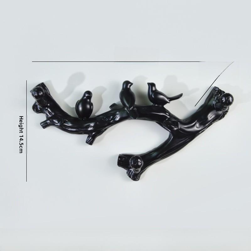 Sleek Bird Wall Hook Resin Organizer For Bathroom And Bedroom Storage Accessory