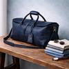 Black Leather Duffle Bag: Large Travel Carry-on