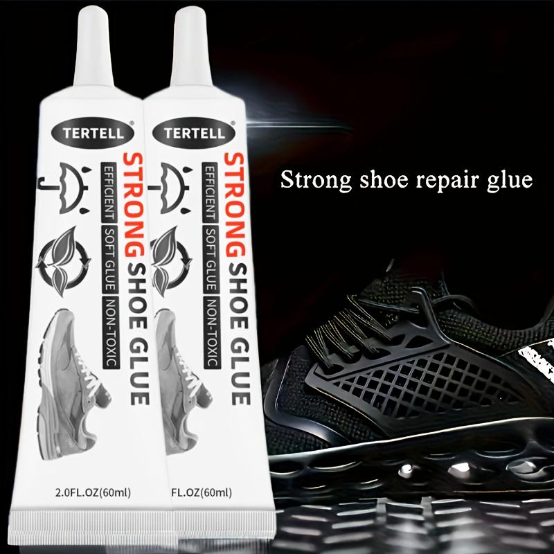 60ml Strong Shoe Repair Glue, Artistic Craft Adhesive for Leather,  Non-Toxic, High-Temperature Resistant, Transparent, Hand-Safe, Plastic Material
