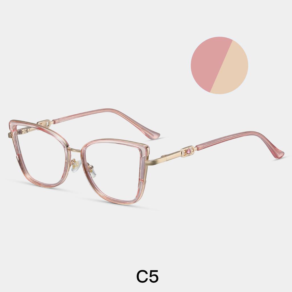 Anti Blue Light Reading Glasses For Women Fashion Optical Eyeglasses Frame Presbyopia Hyperopia Cat Eye Reading Eyewear 0 To+6.0