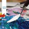 Art Palette & Paint Scraper Set: Wooden Handle Mixing Knives for Oil, Gouache & Acrylic Painting