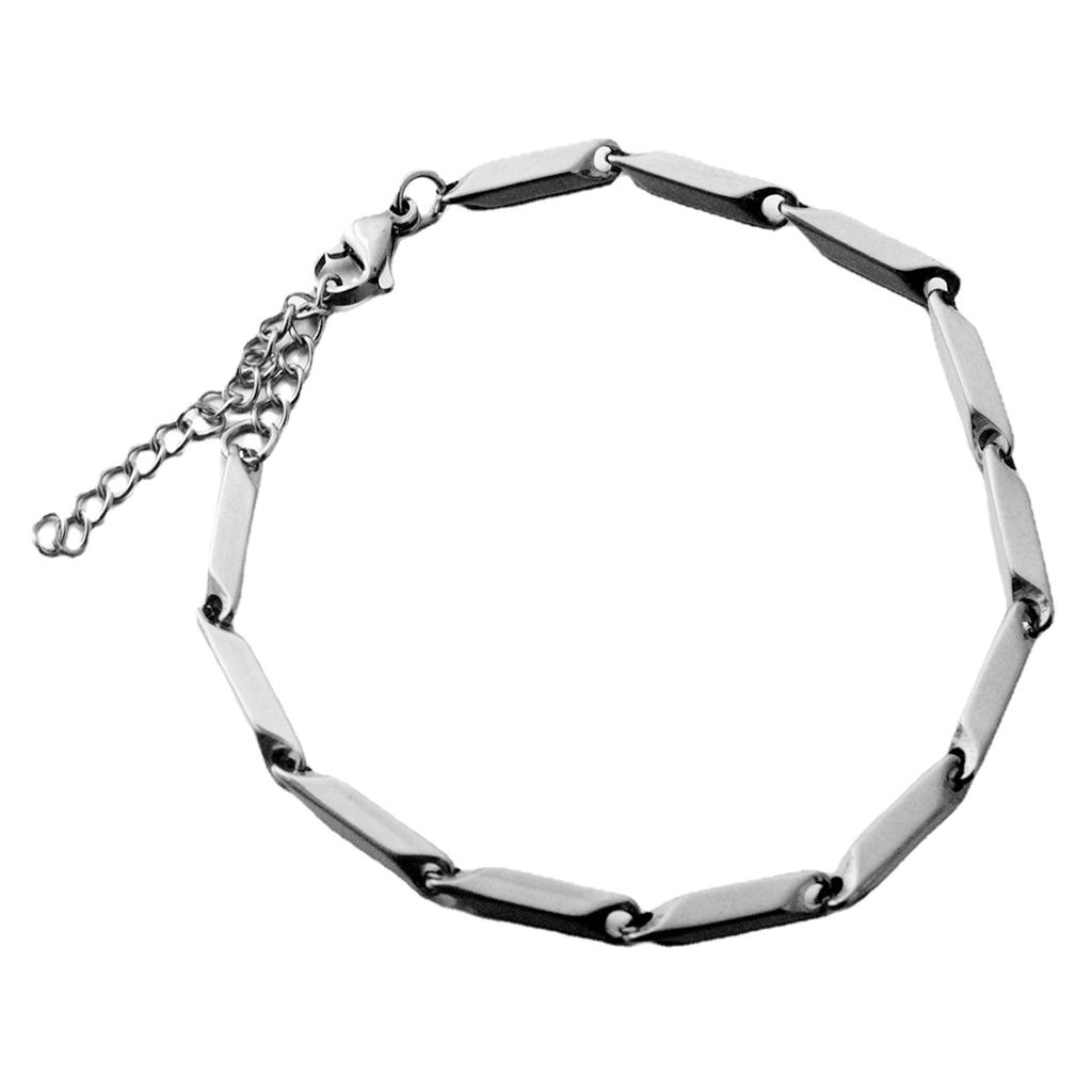Fashionable Women's Bracelet Sturdy Steel Adjustable Length Designs Cuban Chain for a Trendy Hip Hop Styles Look